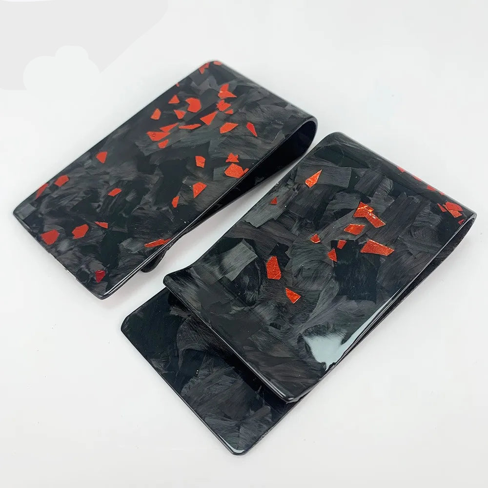 Forged Red carbon fibre money clip
