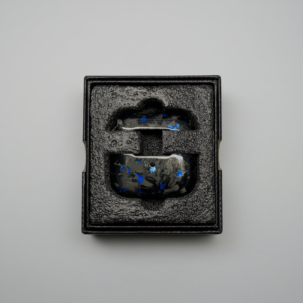 Carbonix Forge Pods forged carbon fibre AirPods case in Forged Blue