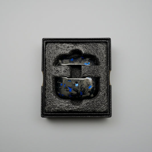 Carbonix Forge Pods forged carbon fibre AirPods case in Forged Blue