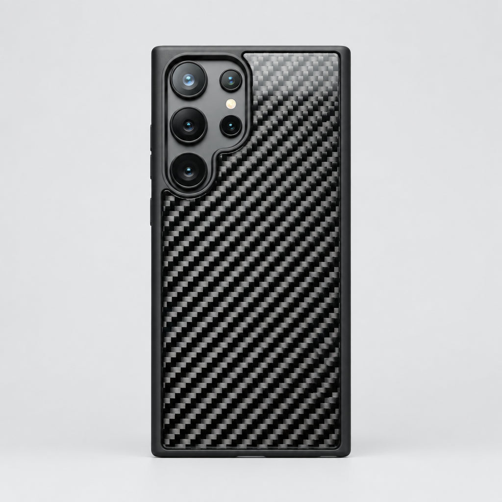 Woven Black carbon fibre Samsung Galaxy case