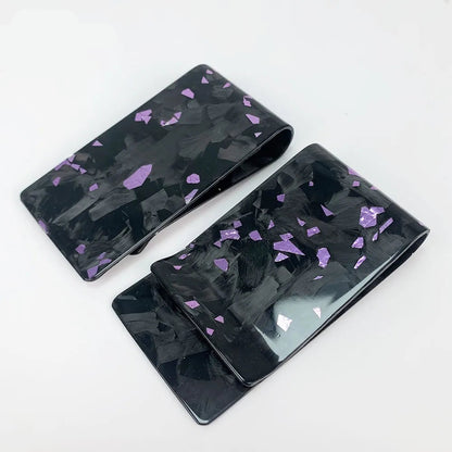 Forged Purple carbon fibre money clip
