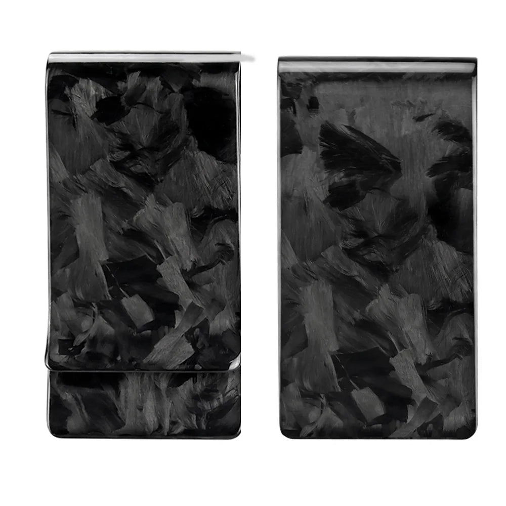 Forged Black carbon fibre money clip