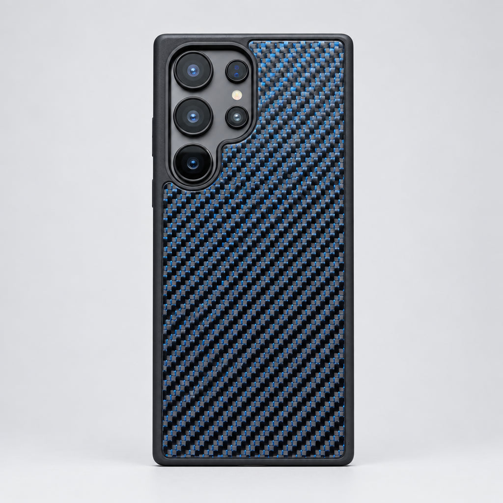 Woven Blue carbon fibre Samsung Galaxy case