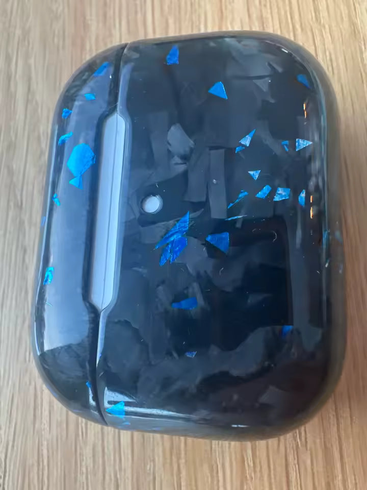 Forged Blue | Étui en fibre de carbone pour AirPods | SÉRIE FORGE PODS