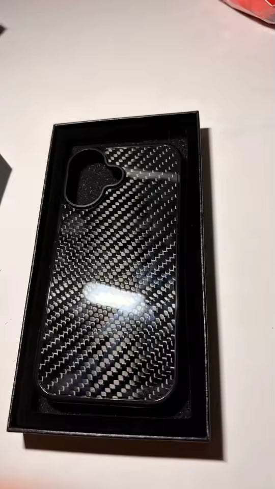 Woven Black | Carbon Fibre iPhone Case | AERO MAG SERIES
