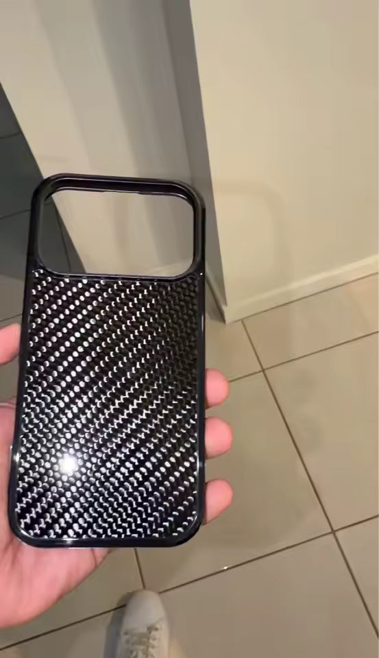 Woven Black | Carbon Fibre iPhone Case | AERO MAG SERIES